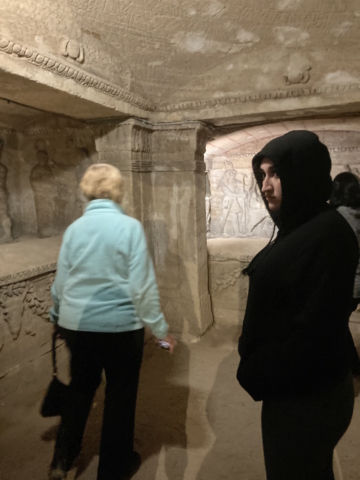 Catacombs of Kom es-Shoqafa Debbie and Ana
