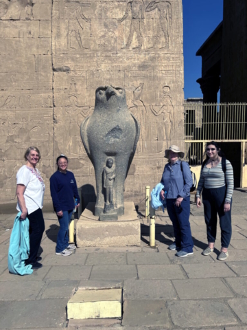 Debbie, Emilee, Veryle, Ana Temple of Horus at Edfu