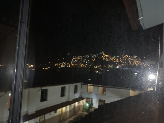 Night lights from hotel