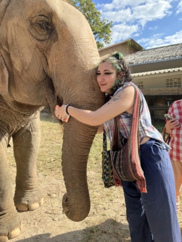 Elephant with Ana