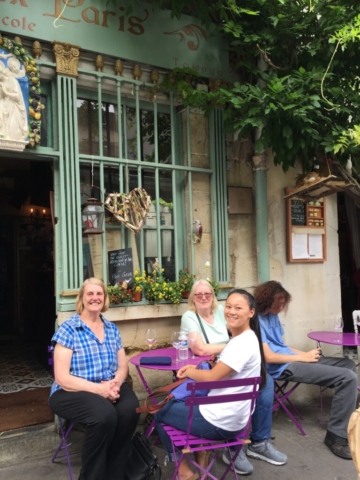 Oldest restaurant Debbie, Veryle, Christian and Emilee