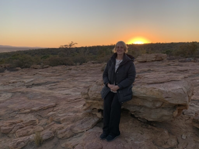 Debbie at sunset