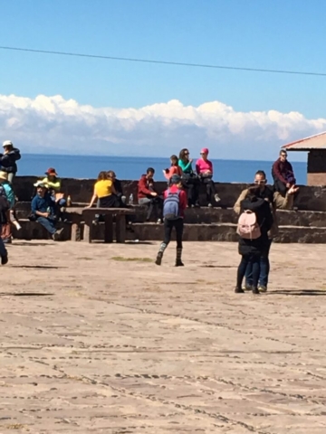 Tequele Island market on Lake Titicaca