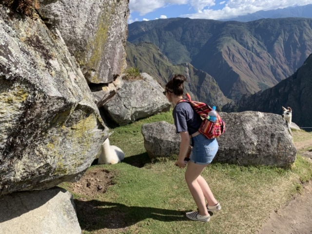 Machu Picchu Ana and alpaca